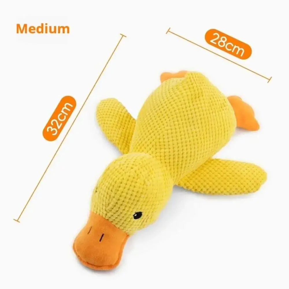 Dog Toy Plush Companion Sleeping Duck Bite Resistant Teeth Grinding Sound Relief